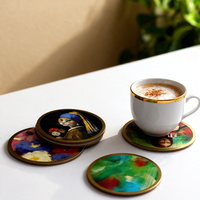 Sous-verres carrés en bois épais personnalisables de haute qualité, écologiques et durables, vierges pour sublimation, pour café et boissons, sur mesure