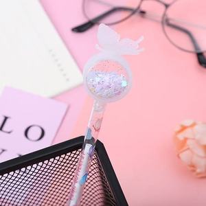 الأكثر مبيعًا لون مخصص اليد المحمولة السائبة الكرتون فراشة الترتر القرطاسية الكرتون لطيف لمعان الحلوى هلام القلم للتوريد - Product Image 5