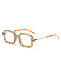 Nouvelles lunettes de soleil tendance vintage, monture rectangulaire artistique, style rétro, anti-lumière bleue
