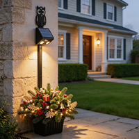 Lampe murale solaire magnétique IP54 étanche avec détecteur de mouvement pour extérieur, idéale pour porche, clôture et jardin