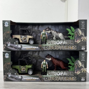 Juguete de <span class=keywords><strong>Dinosaurio</strong></span> Realista HTL con Sonidos Rugientes y Articulaciones Móviles, Set de Descubrimiento de Dinosaurios con Camión y Figura para Niños - Product Image 4