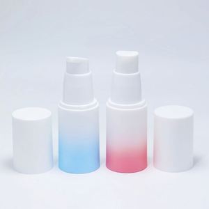 Private Custom 20ml 30ml <b>50ml</b> Plastic Frost Gradient Blue Pink Vacuum Spray <b>Bottle</b> Cosmetic Emulsion Lotion Airless Pump <b>Bottle</b> - Product Image 5