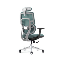 Chaise de bureau exécutive à dossier haut réglable en tissu, base rotative en acier inoxydable, design moderne, confort de haute qualité, garantie 10 ans