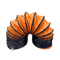 Tuyau d'aération flexible en PVC pliable industriel pour système de ventilation d'atelier minier
