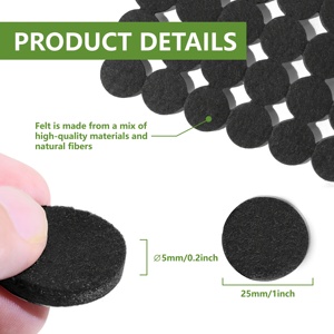 แผ่นรองเฟอร์นิเจอร์กันน้ำแบบไม่ทอ ขนาด 2 นิ้ว กาวเหนียวแน่น 300 ชิ้น ป้องกันรอยขีดข่วน ความหนาแน่นสูง สำหรับพื้นไม้เนื้อแข็ง - Product Image 3