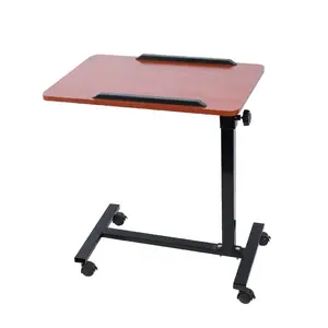 बेड टेबल ऊंचाई एडजस्टेबल स्टैंडिंग ऑफिस डेस्क टेबल लिविंग रूम के लिए हाथ से पारंपरिक शैली