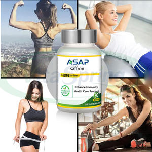 Comprimés d'extrait de safran biologique Ausreson OEM - Compléments alimentaires à base de plantes de qualité alimentaire, soutien immunitaire végétalien, origine américaine - Product Image 2