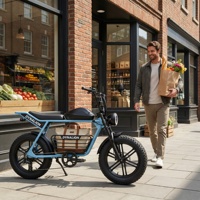 Vélo électrique rétro 48V avec phare LED, vélo électrique confortable pour les trajets urbains et le shopping