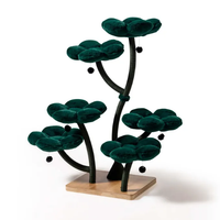Luxueux grand grand arbre à chat tour escalade fleur hamac arbre à chat avec des poteaux en peluche et en sisal de qualité supérieure meubles pour chat