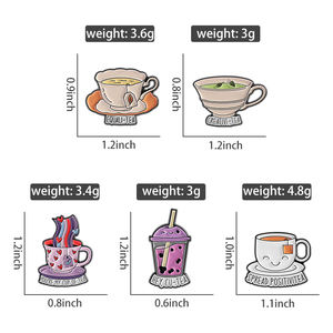 प्यारा दूध चाय एनमेल पिंस मजाकिया आप मेरे कप चाय के उद्धरण ब्रोच लैपल बैज दोस्तों के लिए उपहार - Product Image 6