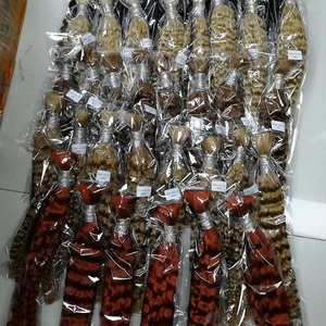 Proveedor de FH, extensiones crudas de alta calidad, Cabelos, cabello a granel, sin trama, cabello virgen indio rizado profundo, cabello humano trenzado a granel - Product Image 3