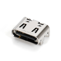 Connecteur femelle USB 2.0 Type C 16 broches MUP à montage vertical intégré SMT pour module DIY d'appareils ménagers compacts