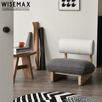 Meubles modernes WISEMAX, chaise de loisir personnalisée, nouveau design moderne avec base en bois, pour salon, vente en gros