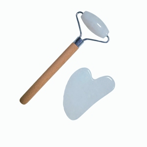 ลูกกลิ้งนวดหน้าแบบพกพาและทนทาน ชุดกัวซาและลูกกลิ้งลดบวม - Product Image 6