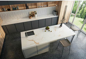 Design italien moderne 3200x1600mm 12mm porcelaine mate frittée aspect marbre dalle Hall escalier comptoirs <span class=keywords><strong>de</strong></span> blanchisserie Plus - Product Image 2