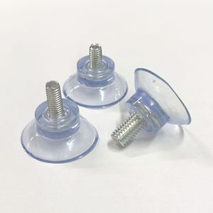 Ventouse à vis M6 8 mm en PVC transparent réglable pour quincaillerie de meubles - Product Image 1