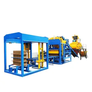 Maquinaria de fabricación de ladrillos de hormigón automática, proveedor de China y precio inferior, bloque de pavimentación hueco, bordillo de bordillo