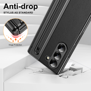 Étui Premium en PC Rigide avec Texture PU pour Samsung Galaxy <span class=keywords><strong>Z</strong></span> <span class=keywords><strong>Fold</strong></span> 7 avec Emplacement pour Stylet <span class=keywords><strong>S</strong></span> <span class=keywords><strong>Pen</strong></span> et Protection d'Écran Intégrée pour Étui Galaxy <span class=keywords><strong>Fold</strong></span> 6 5 <span class=keywords><strong>4</strong></span> 3 - Product Image 4