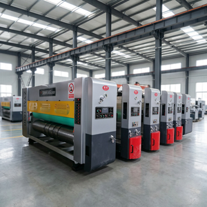 Máquina Impresora Automática de Alta Velocidad para Cajas de Cartón Corrugado de 4 y 6 Colores con Ranuradora y Troqueladora - Product Image 1