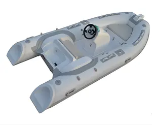 राशि चक्र inflatable नौकाओं RIB390 अर्द्ध कठोर पतवार रोइंग नाव क्रूजर