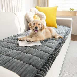 Housse de canapé <span class=keywords><strong>pour</strong></span> chiens lavable antidérapante en fourrure douce et épaisse <span class=keywords><strong>pour</strong></span> animaux de compagnie, protège-canapé et coussin - Product Image 3