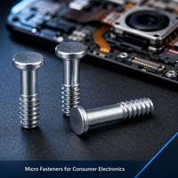 Vis micro non standard JinLi LS005, boulons en T M0.6 M3.0, acier au carbone zingué, fixations de précision personnalisées, électronique OEM ODM