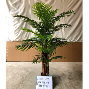 Décoration Chine Vente en gros Arbre artificiel <span class=keywords><strong>Chrysalidocarpus</strong></span> Palmier d'Hawaï en pot - Product Image 1