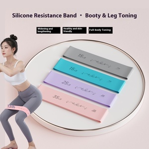 Dames Hoge Elastische Weerstand Ring Professionele Yoga Fitness Buit Siliconen Huishoudelijke Elastische Riem Oefenbanden - Product Image 2
