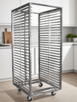 Chariot de four commercial en acier inoxydable 304 tissé sur mesure par le fabricant - Services de découpe, soudage et pliage