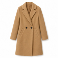 Abrigo de lana para mujer, forrado de vellón, estilo Peacoat, casual, con solapa de muesca, abotonadura sencilla, bolsillo canguro, cálido para invierno, OEM personalizado