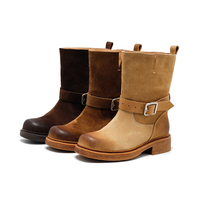 Bottes mi-mollet polyvalentes pour femmes, imperméables, respirantes, légères, avec semelle extérieure en caoutchouc