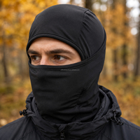 Cagoule noire vierge OEM personnalisable avec logo, masque de ski sportif sublimé avec impression pour hommes et femmes, fabricant sur mesure