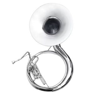 Sousaphone Bb en laiton, instrument à vent professionnel <span class=keywords><strong>de</strong></span> qualité supérieure, laqué or / plaqué argent, basses profondes, trompe <span class=keywords><strong>de</strong></span> fanfare, tuba, sousaphone - Product Image 4