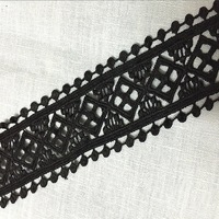 Dentelle en fibre de lait pour vêtements, dentelle sexy en polyester pour chaussures et sacs, dentelle personnalisée