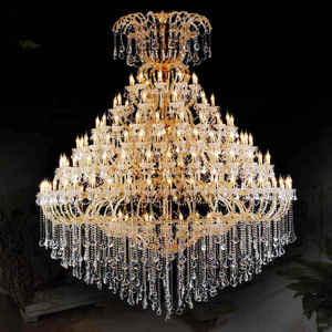 Lámpara de Araña Clásica Europea Personalizada de Cristal María Teresa para Bodas, Villas, Vestíbulos de Hoteles, Lámpara Colgante de Lujo Extra Grande - Product Image 3