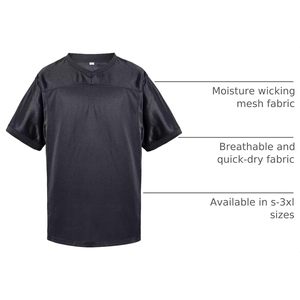 Blank Football Jersey Mesh Practice Plain Unisex Dry Fit Workout <b>Soccer</b> Shirt - Product Image 4