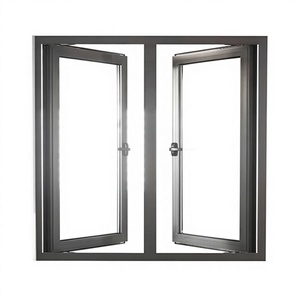 Ventana Abatible Doble de Aluminio con Aislamiento Térmico, Resistente a Altas Cargas de Viento, Insonorizada, Directo de Fábrica - Product Image 1