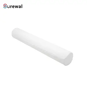 SUREWAL Oreiller rond de corps de traversin de cylindre de rouleau cervical avec oreiller long de couverture lavable amovible pour le soutien de lit