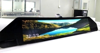 Barra TFT a todo color superventas pantalla LCD contenido vivo autobús Metro reproductor de publicidad
