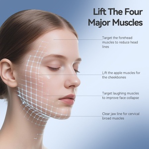 Appareil de massage facial et cervical 7 couleurs pour l'élimination des rides, outils de sculpture du visage, thérapie par ventouses sous vide, microcourant pour le raffermissement du visage - Product Image 2