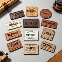 Étiquette en cuir souple 3D gaufrée avec logo personnalisé en cuir gommé souple pour articles en cuir – Vente en gros