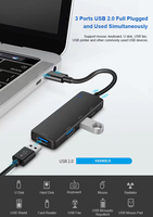 Tipe C HUB 4 Port USB-C Ke USB 3.0 Splitter Converter OTG Adapter Hub Kabel untuk Macbook Pro iMac PC Laptop Notebook Aksesoris
