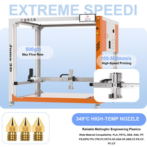 Imprimante 3D grand format JUMO 3D à extrusion monovis haute performance 350 mm/s avec nivellement automatique et plateau chauffant pour la fabrication de moules de fonderie - Product Image 2