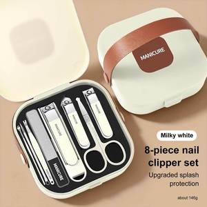 Ensemble de manucure et pédicure en acier inoxydable 18 pièces, coupe-ongles, pince à cuticules, ciseaux, kit d'outils de soin des ongles personnels pour la maison et le salon - Product Image 3