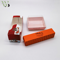 명확한 창을 가진 자석 마감 마분지 상자 광택이 없는 까만 주문 호화스러운 엄밀한 종이 선물 포장 손가락으로 튀김 뚜껑