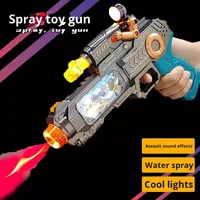 Pistolet à pulvérisation électrique vibrant pour enfants, jouet de tir avec sons et lumières, modèle de simulation de pistolet, cadeau parfait pour les garçons