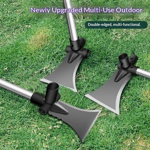Hacha, Azada y <span class=keywords><strong>Pala</strong></span>: Herramienta Combinada Tres en Uno con Cabeza Intercambiable para Cortar Madera, Desherbar y Excavar - Product Image 3