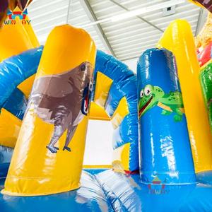 Château gonflable commercial multi-jeux sur le thème de la jungle animale en PVC, 5,5m x 5m x 4,4m, WINWAYTOYS, à vendre - Product Image 5