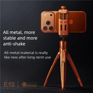 ที่ยึดกล้องโทรศัพท์อเนกประสงค์ทำจากอลูมิเนียมอัลลอยด์, หัวบอลแบบล็อคด้วยสกรูป้องกันการห้อย, เปลี่ยนแนวตั้ง/แนวนอนได้รวดเร็วสำหรับการถ่ายทอดสด - Product Image 4