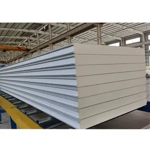 70mm 100mm 120mm insulated metal wall pu polyurethane sandwich panel cold room panels